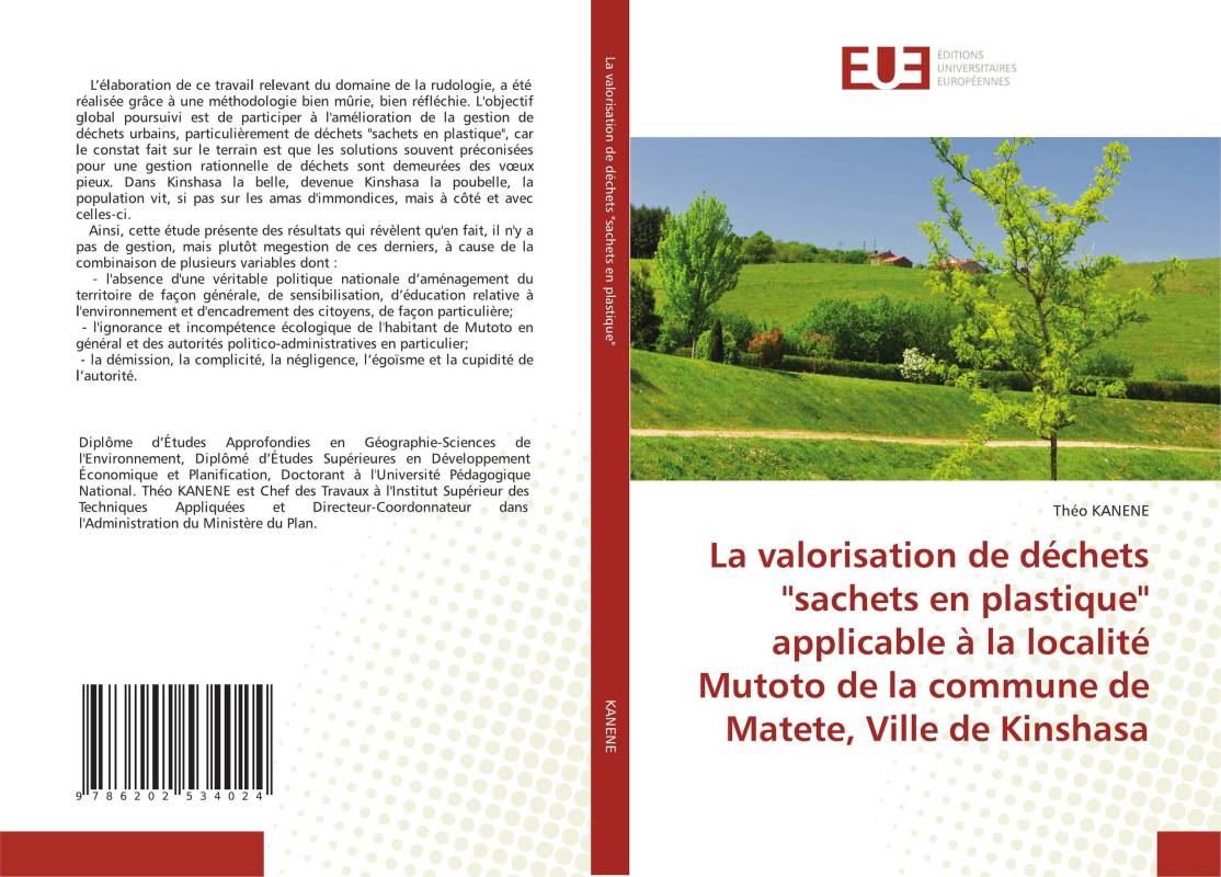 La valorisation de déchets 'sachets en plastique' applicable à la localité Mutoto de la commune de Matete, Ville de Kinshasa