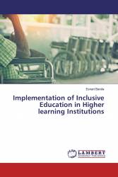Implementation of Inclusive Education in Higher learning Institutions