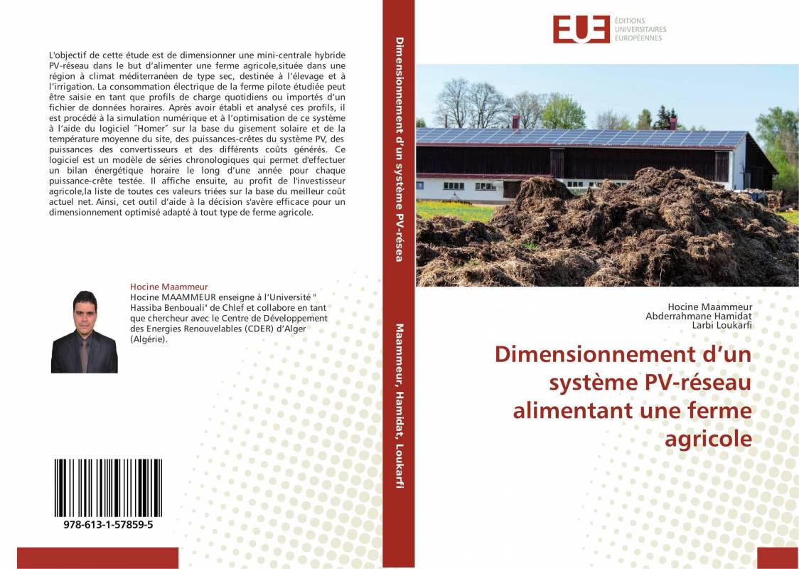 Dimensionnement d’un système PV-réseau alimentant une ferme agricole