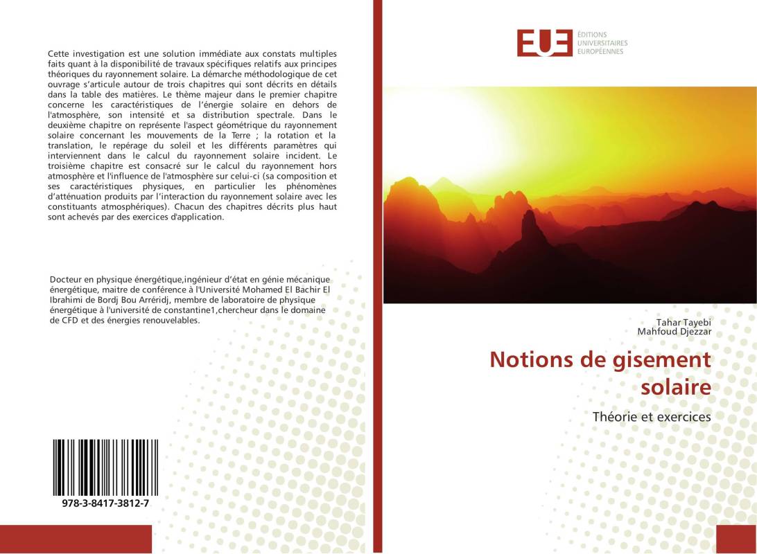 Notions de gisement solaire