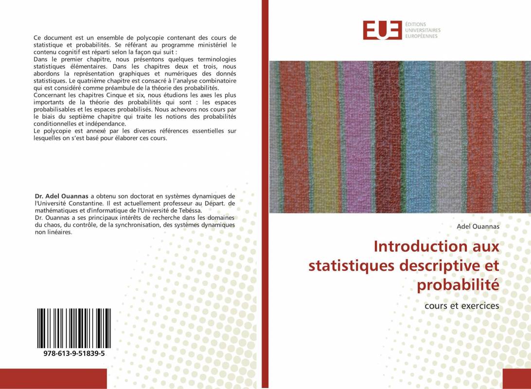 Introduction aux statistiques descriptive et probabilité