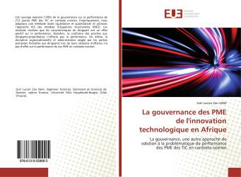 La gouvernance des PME de l'innovation technologique en Afrique