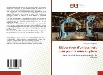 Elaboration d’un business plan pour la mise en place