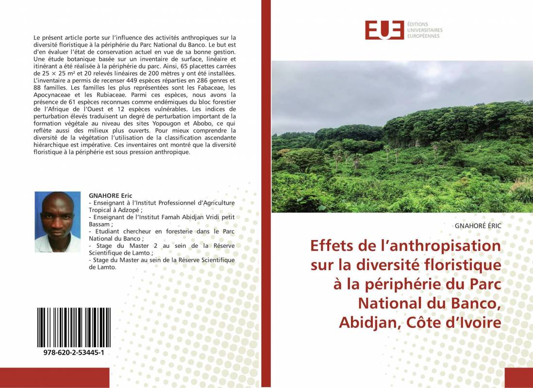 Effets de l’anthropisation sur la diversité floristique à la périphérie du Parc National du Banco, Abidjan, Côte d’Ivoire