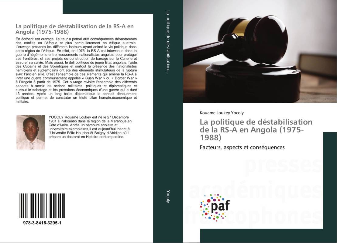 La politique de déstabilisation de la RS-A en Angola (1975-1988)