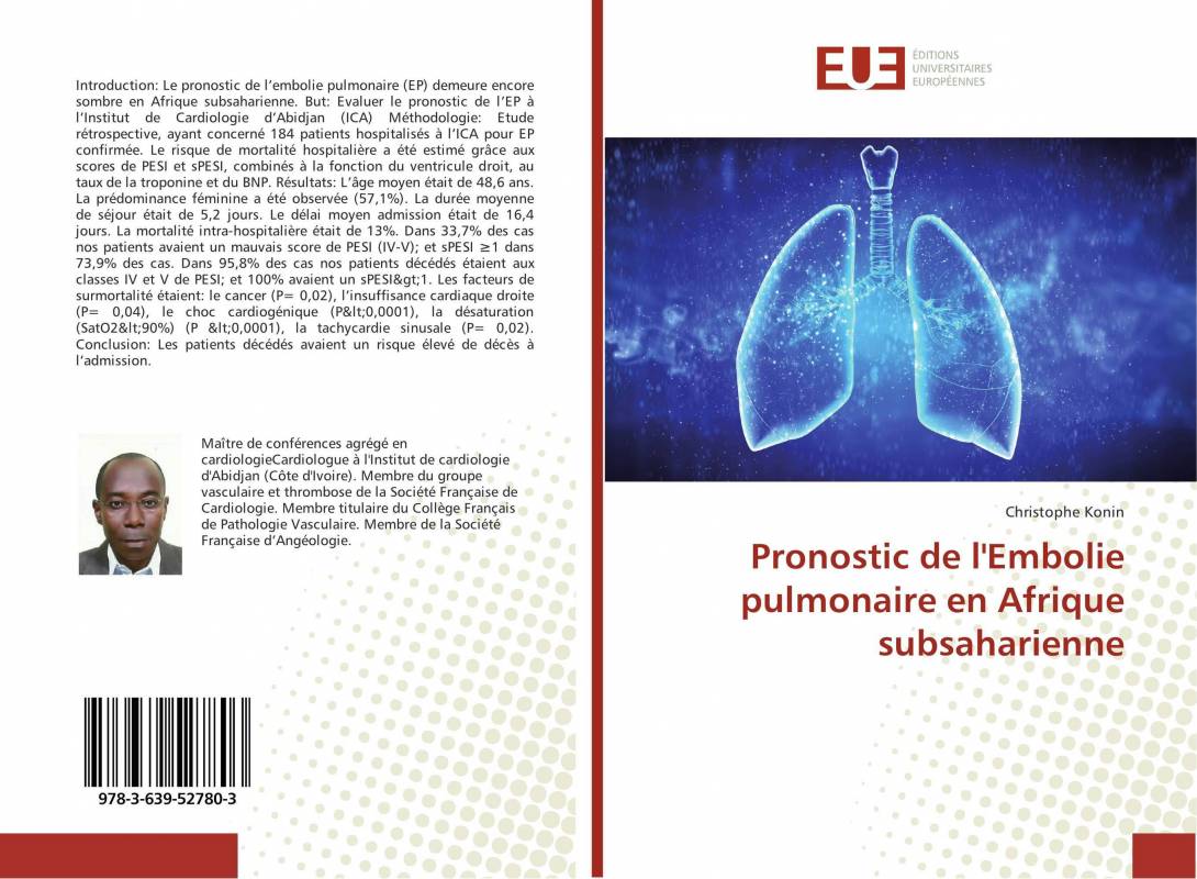 Pronostic de l'Embolie pulmonaire en Afrique subsaharienne