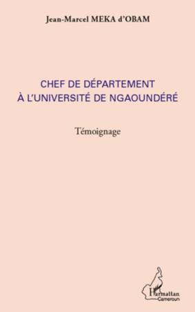 Chef de département à l&#039;université de Ngaoundéré