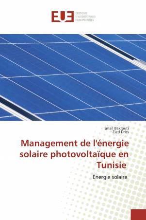 Management de l'énergie solaire photovoltaïque en Tunisie