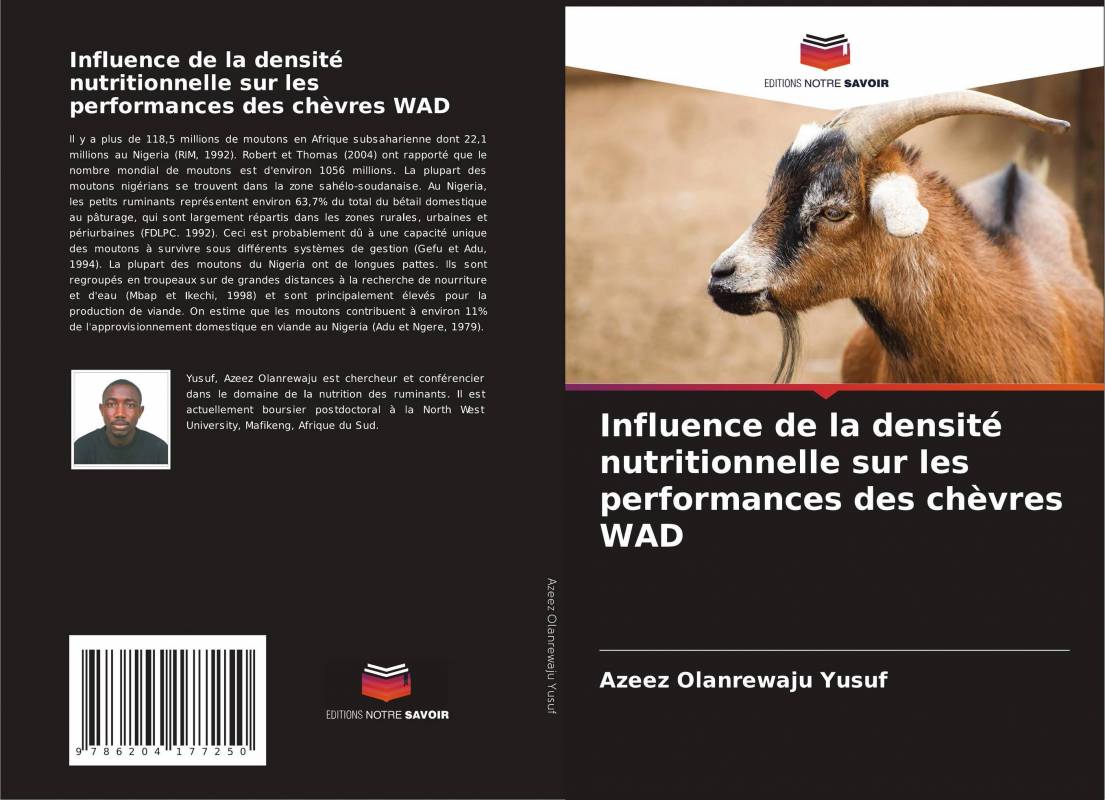 Influence de la densité nutritionnelle sur les performances des chèvres WAD
