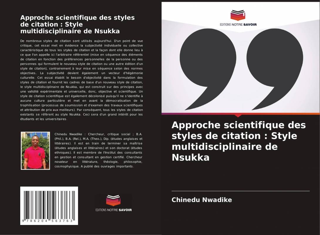 Approche scientifique des styles de citation : Style multidisciplinaire de Nsukka
