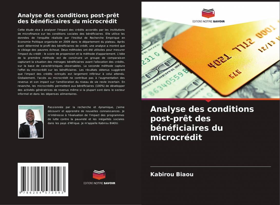 Analyse des conditions post-prêt des bénéficiaires du microcrédit