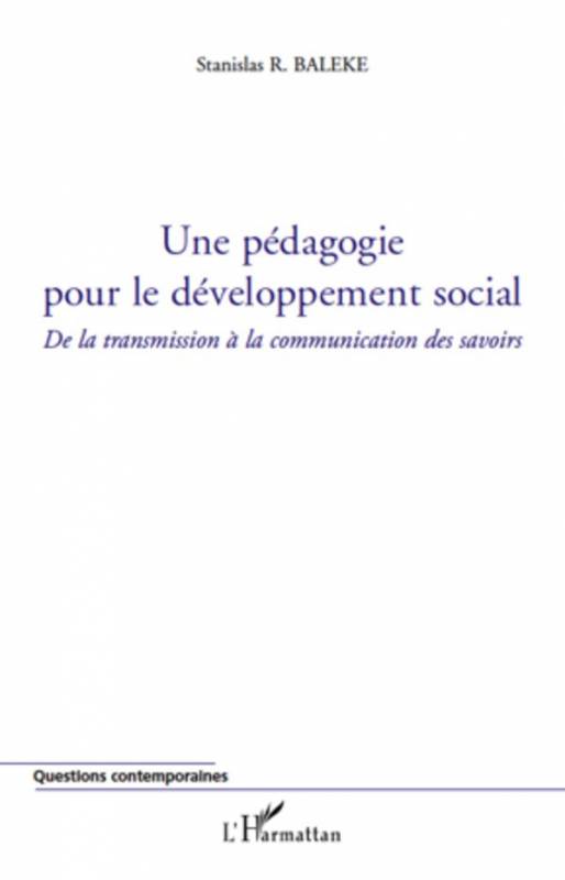 Une pédagogie pour le développement social