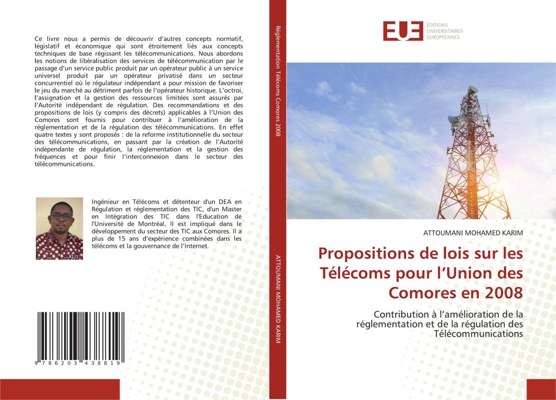 Propositions de lois sur les Télécoms pour l’Union des Comores en 2008 Propositions de lois sur les Télécoms pour l’Union des Comores en 2008