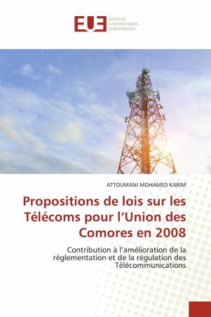 Propositions de lois sur les Télécoms pour l’Union des Comores en 2008