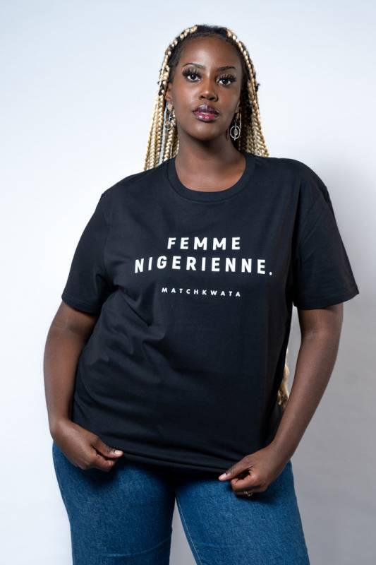 T-shirt Femme nigérienne Match Kwata