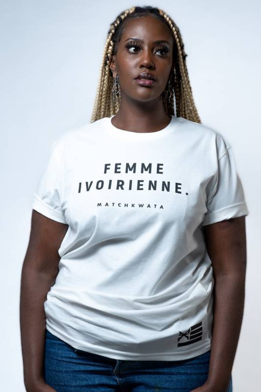 T-shirt Femme ivoirienne Match Kwata