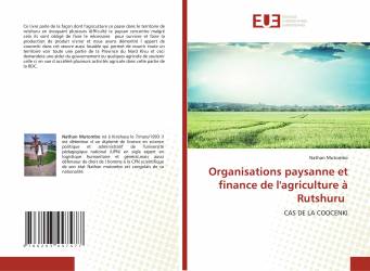 Organisations paysanne et finance de l'agriculture à Rutshuru