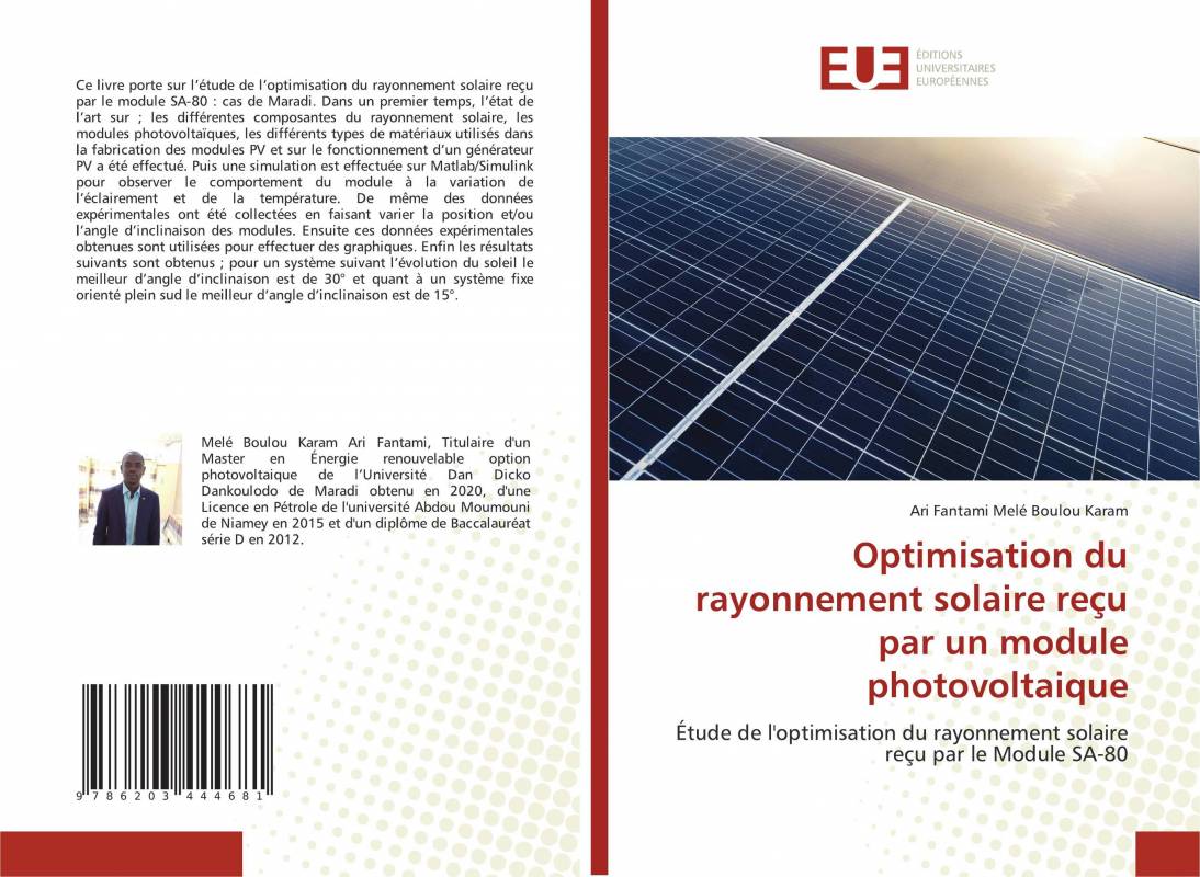 Optimisation du rayonnement solaire reçu par un module photovoltaique