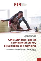 Cotes attribuées par les examinateurs en jury d’évaluation des mémoires