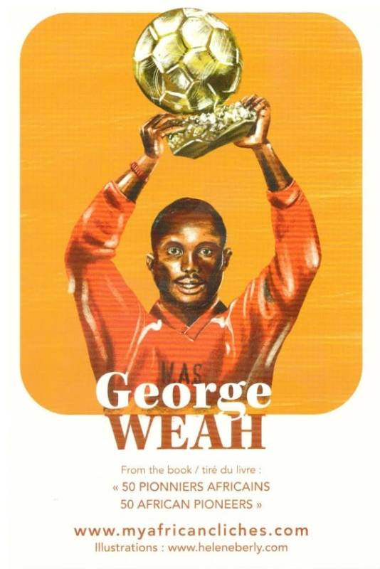 George Weah carte postale