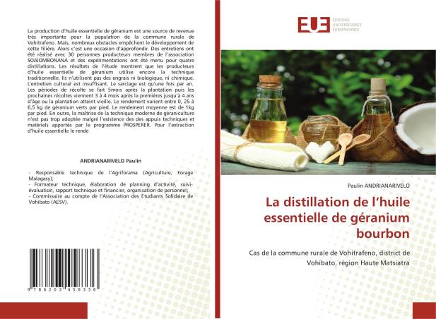 La distillation de l’huile essentielle de géranium bourbon
