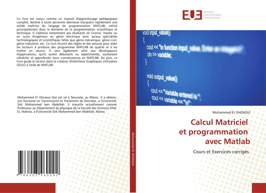 Calcul Matriciel et programmation avec Matlab