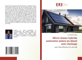 Micro-réseau hybride autonome solaire pv-diesel avec stockage