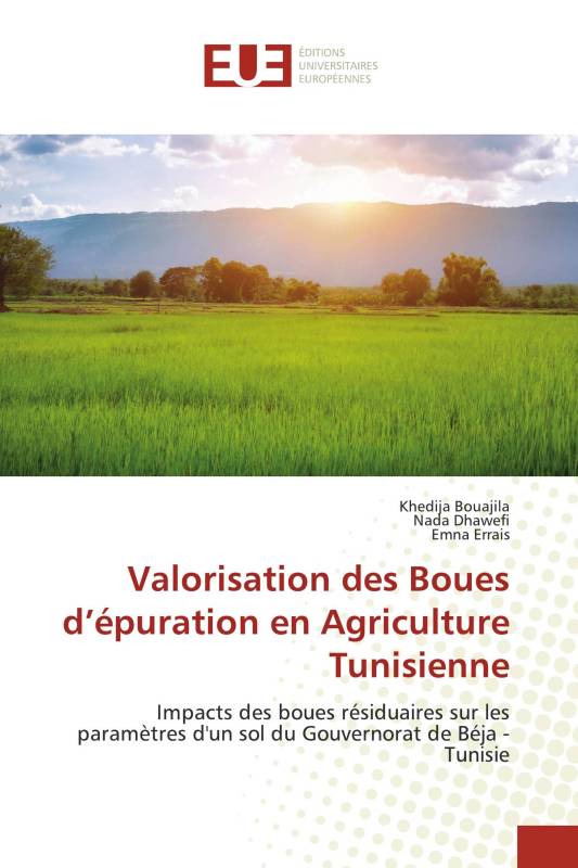 Valorisation des Boues d’épuration en Agriculture Tunisienne