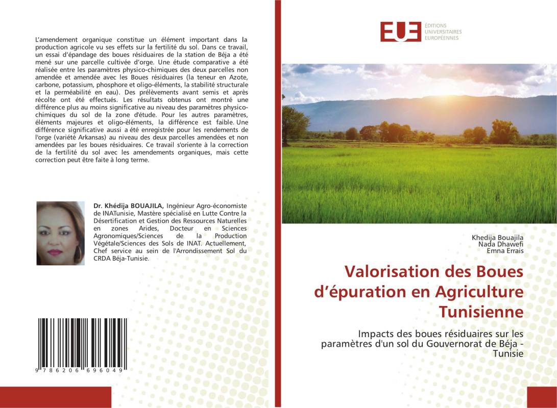 Valorisation des Boues d’épuration en Agriculture Tunisienne