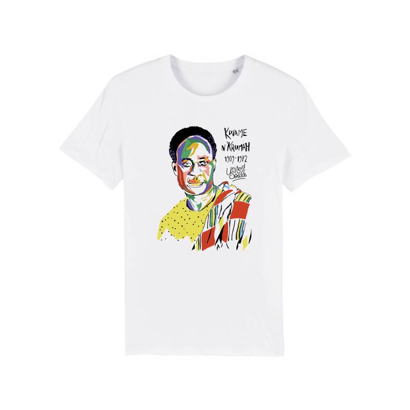 T-shirt Kwame Nkrumah United Souls couleur blanc