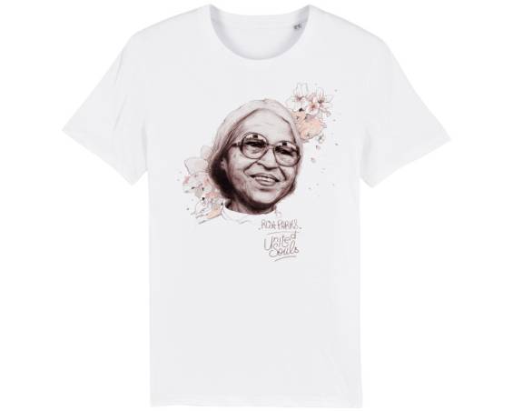 Rosa Parks t-shirt United Souls couleur blanc