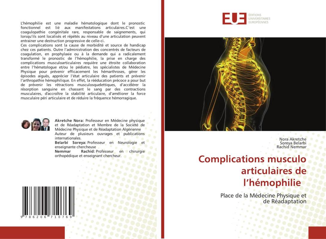 Complications musculo articulaires de l’hémophilie