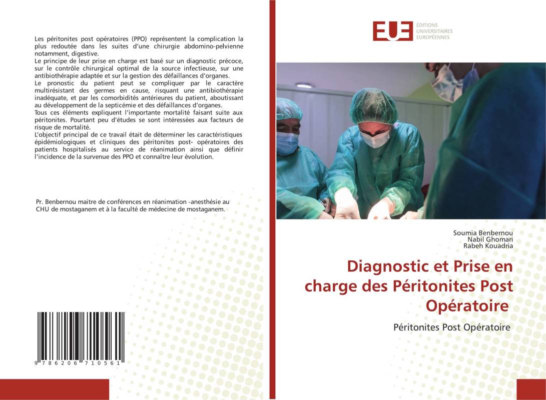 Diagnostic et Prise en charge des Péritonites Post Opératoire