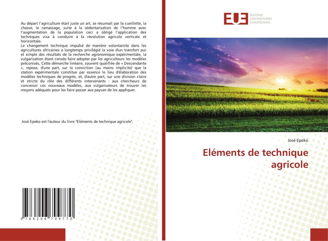 Eléments de technique agricole