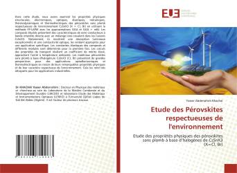 Etude des Pérovskites respectueuses de l'environnement