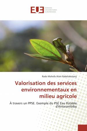 Valorisation des services environnementaux en milieu agricole