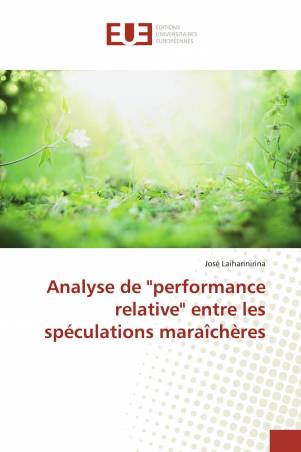 Analyse de "performance relative" entre les spéculations maraîchères