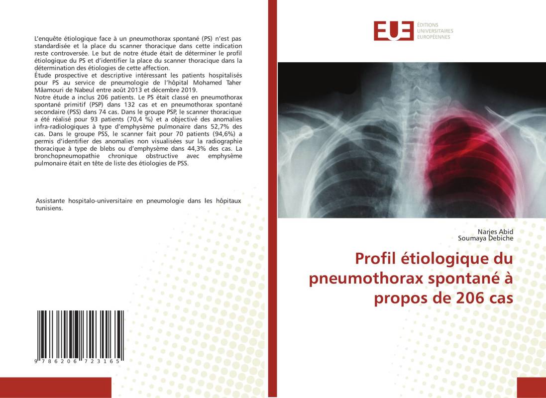 Profil étiologique du pneumothorax spontané à propos de 206 cas