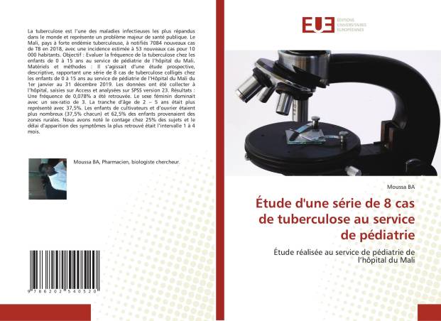 Étude d'une série de 8 cas de tuberculose au service de pédiatrie