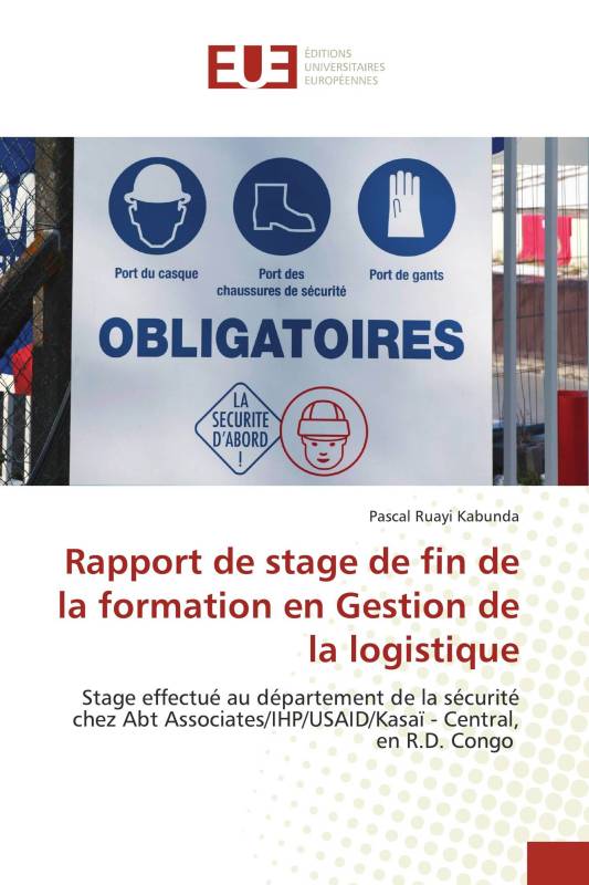 Rapport de stage de fin de la formation en Gestion de la logistique