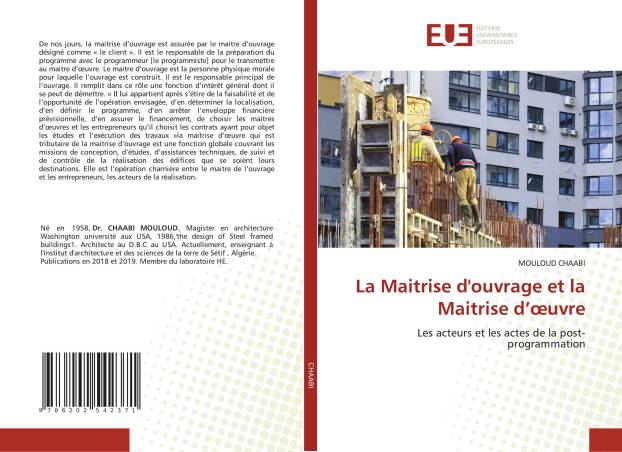 La Maitrise d'ouvrage et la Maitrise d’œuvre