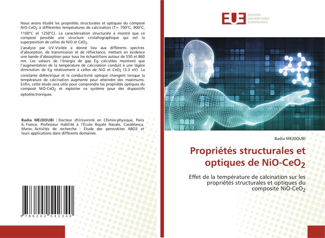 Propriétés structurales et optiques de NiO-CeO2