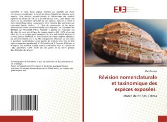 Révision nomenclaturale et taxinomique des espèces exposées