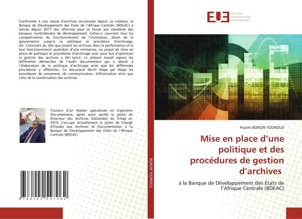 Mise en place d’une politique et des procédures de gestion d’archives