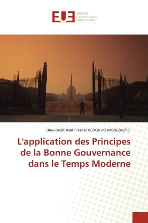 L&#039;application des Principes de la Bonne Gouvernance dans le Temps Moderne