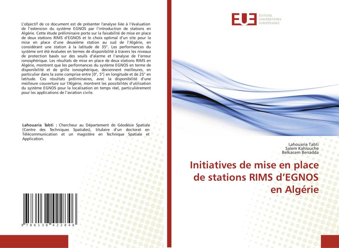 Initiatives de mise en place de stations RIMS d’EGNOS en Algérie