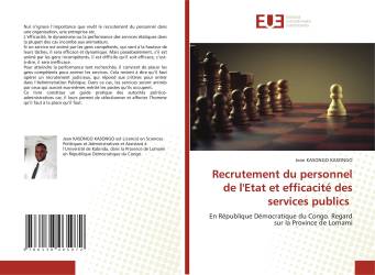 Recrutement du personnel de l'Etat et efficacité des services publics