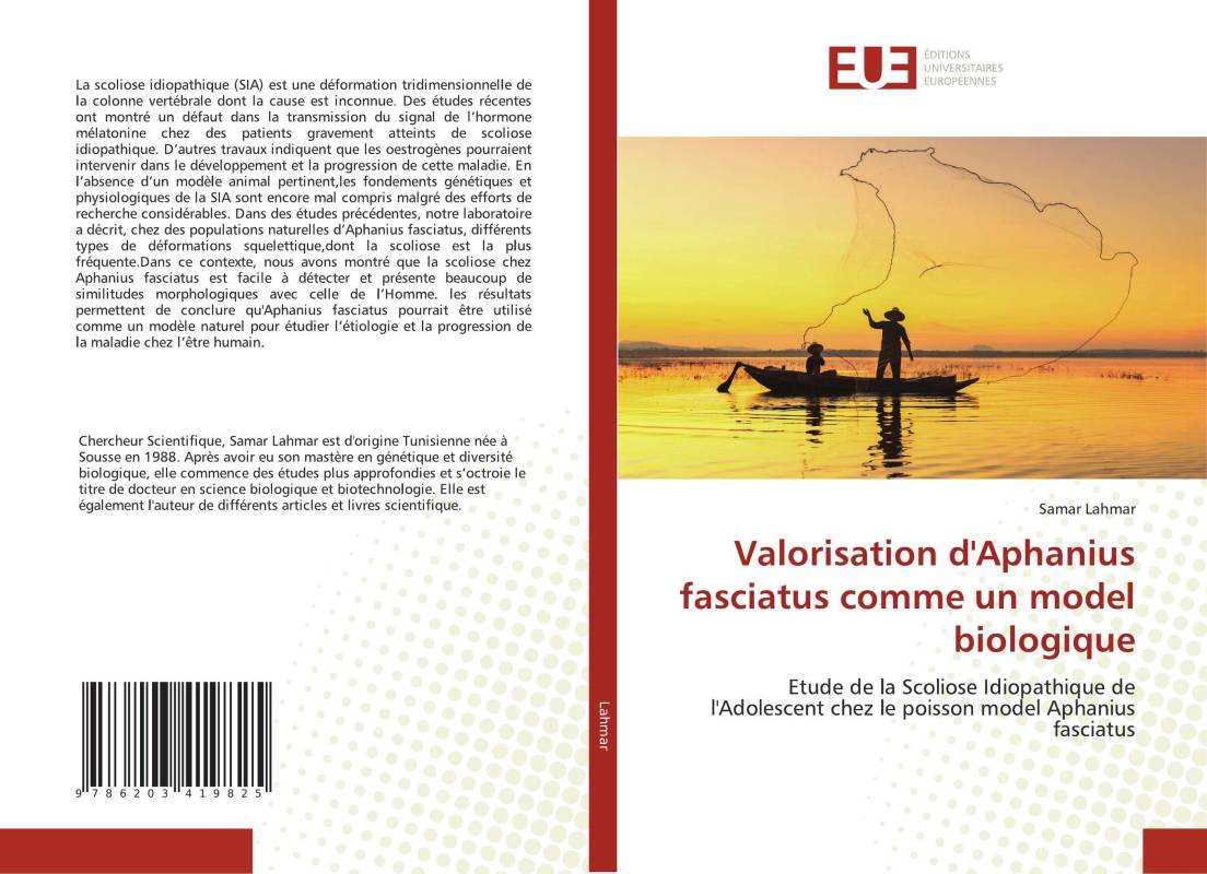 Valorisation d'Aphanius fasciatus comme un model biologique