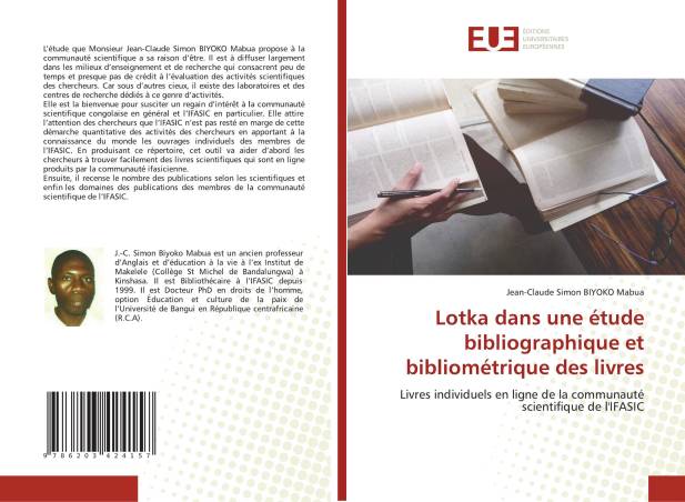 Lotka dans une étude bibliographique et bibliométrique des livres