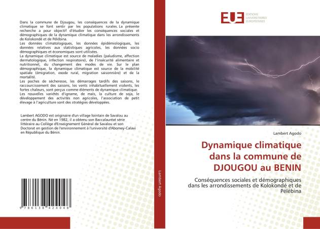 Dynamique climatique dans la commune de DJOUGOU au BENIN